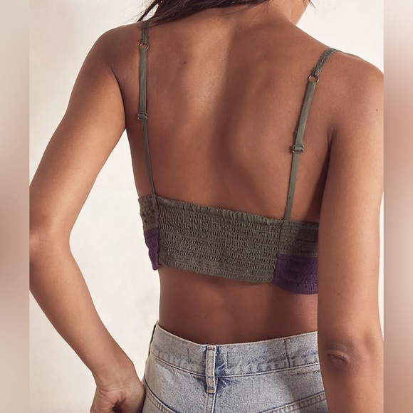 NWT Free People Another Weekend Longline Bralette / Army Combo - Picture 2 of 6